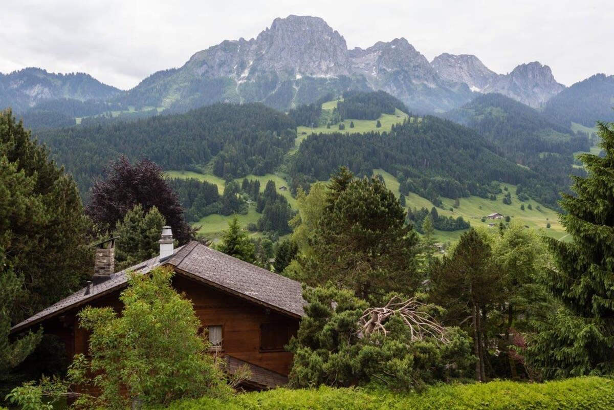 Alp Sunrise - Top View Cozy Chalet Villa Rougemont Exterior foto